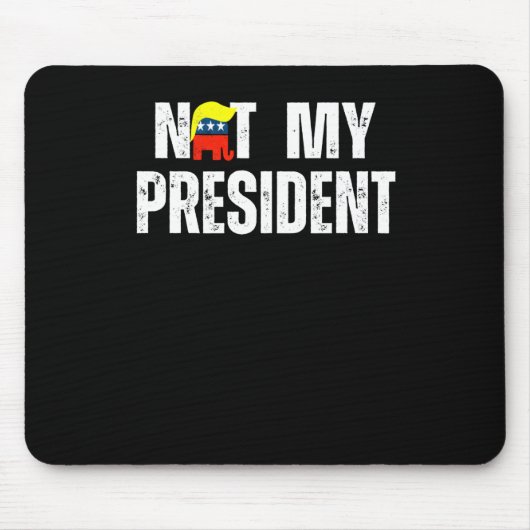 Nicht mein Präsident Trump 2025 Mousepad (Vorne)