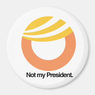 Nicht mein Präsident - Trump Toupee Logo - Anti-Tr Magnet