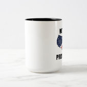 Nicht mein Präsident Zweifarbige Tasse (Mittel)