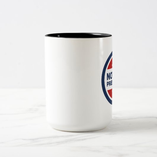 Nicht mein Präsident Zweifarbige Tasse (Mittel)
