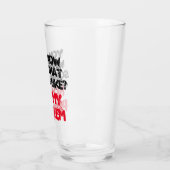 Nicht mein PROBLEM Funny Gag Beer individuell zuge Glas (Links)