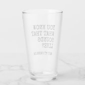 Nicht mein Problem Glas (Rückseite)