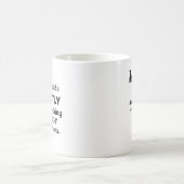 Nicht mein Problem ist der schwarze Text Personali Kaffeetasse (Mittel)