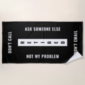 Nicht mein Problem löste die komische Rentenversic Strandtuch (Vorderseite)