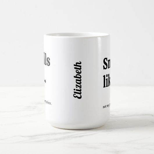 Nicht mein Problem lustig Kaffeetasse (Mittel)