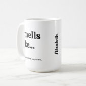 Nicht mein Problem lustig Kaffeetasse (Vorderseite Links)