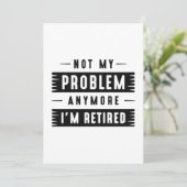 Nicht mein Problem mehr bin ich müde Dankeskarte (Stehend Vorderseite)