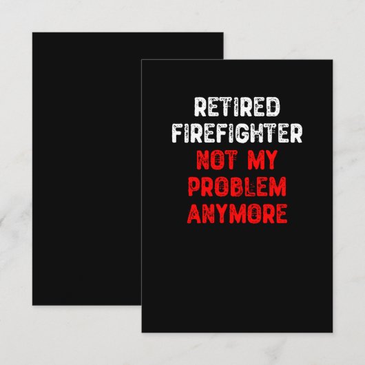 Nicht mein Problem mehr Dankeskarte (Vorne/Hinten)