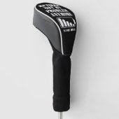 NICHT MEIN PROBLEM MEHR GEFÄHRDET BATTERIE GOLF HEADCOVER (angewinkelt)