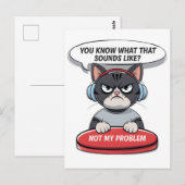 Nicht mein Problem Postkarte (Vorne/Hinten)