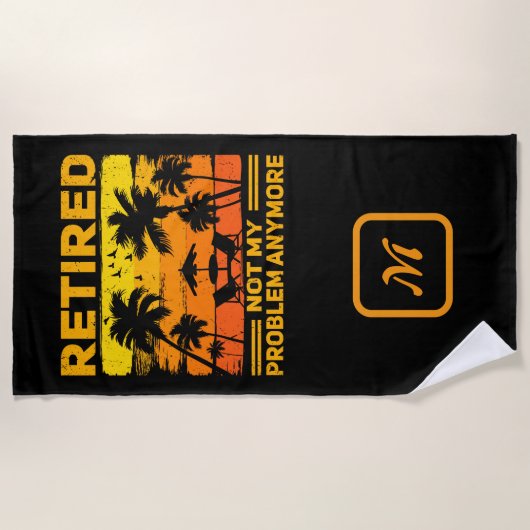 Nicht mein Problem, sondern noch tropischer Sonnen Strandtuch (Vorderseite)