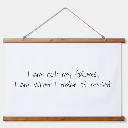 Nicht mein Scheitern bei der Wandteppichauflage au Wandteppich Mit Holzrahmen (Vorne)