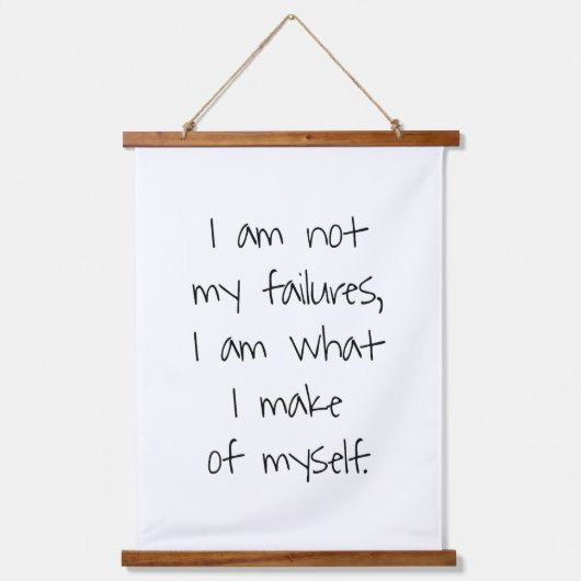 Nicht mein Scheitern bei der Wandteppichauflage au Wandteppich Mit Holzrahmen (Vorderseite)