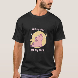 Nicht mein Schwein, nicht mein Hof Retro Niedliche T-Shirt