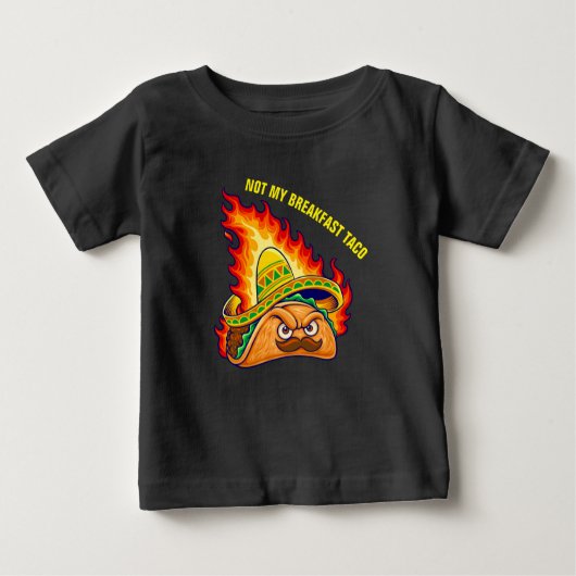 Nicht mein Taco zum Frühstück Baby T-shirt (Vorderseite)