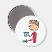 Nicht mein Teebecher Magnet (Vorderseite/Rückseite)