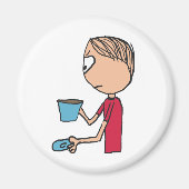 Nicht mein Teebecher Magnet (Vorne)