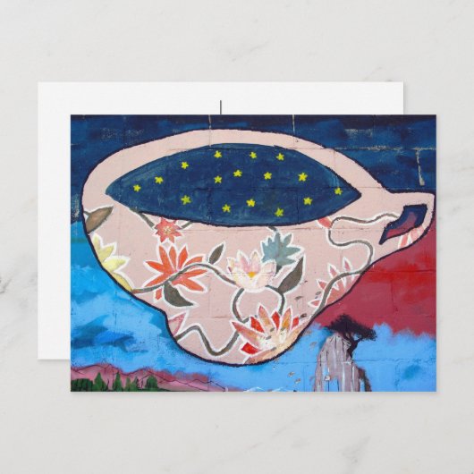 Nicht mein Teebecher Postkarte (Vorne/Hinten)