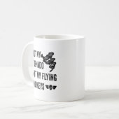 Nicht mein Tornado nicht meine Fliegen-Affen Kaffeetasse (Vorderseite Links)