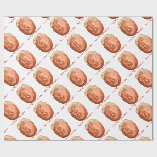 nicht mein Valentinstag Geschenkpapier (Flach)