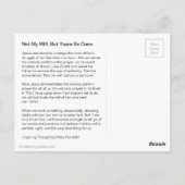 Nicht mein Wille, sondern dein Wille wird mit Mark Postkarte (Rückseite)