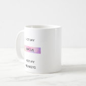 NICHT MEIN ZIRKUS KAFFEETASSE (Vorderseite Links)