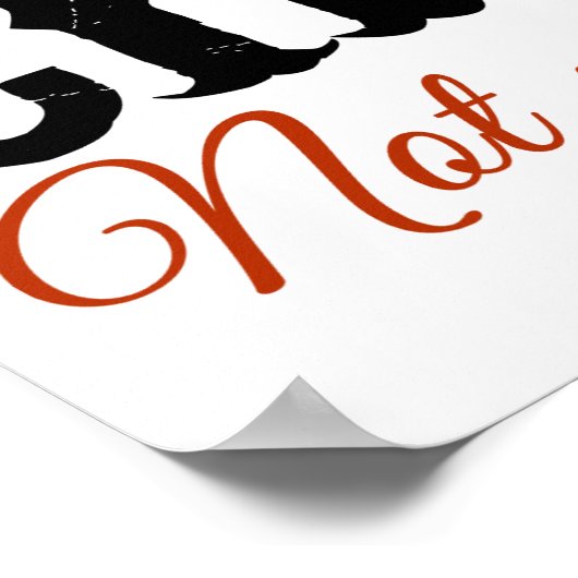 Nicht mein Zirkus, nicht mein Affenplakat Poster (Ecke)