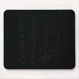 Nicht mein Zirkus, nicht meine Affen, aber ich ken Mousepad
