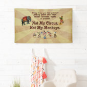 Nicht mein Zirkus, nicht meine Affen Banner (Insitu)