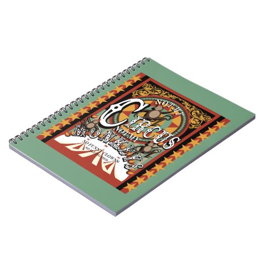 Nicht mein Zirkus, nicht meine Affen, der Zirkus d Notizblock (Linke Seite)