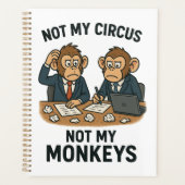 Nicht mein Zirkus, nicht meine Affen - Funny Carto Planer (Vorderseite)