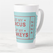 Nicht mein Zirkus, nicht meine Affen große Tasse (Rechte Ecke)