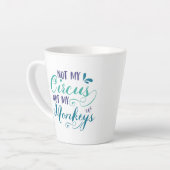 Nicht mein Zirkus, nicht meine Affen, polnisches S Milchtasse (Linke Ecke)