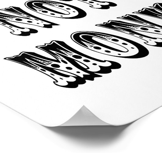 Nicht mein Zirkus, nicht meine Affen Poster (Ecke)