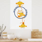 nicht mein Zirkus, nicht meine Affen! Poster (Küche)