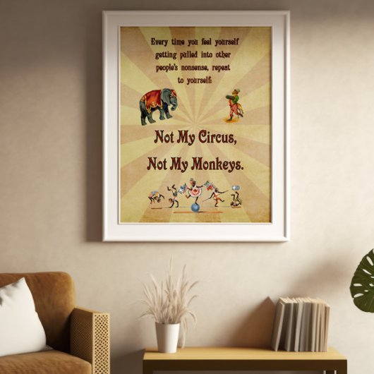 Nicht mein Zirkus, nicht meine Affen Poster