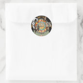 Nicht mein Zirkus, nicht meine Affen Runder Aufkleber (Tasche)