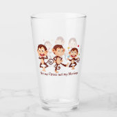 Nicht mein Zirkus, nicht meine Affen Spaß Zitat Ku Glas (Vorderseite)