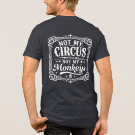 Nicht mein Zirkus, nicht meine Affen Vintage vikto Tri-Blend Shirt