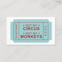 Nicht mein Zirkus, nicht meine Affenkarte