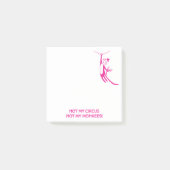 Nicht mein Zirkus Post-it Klebezettel (Vorderseite)