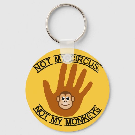 Nicht mein Zirkus - Schlüsselanhänger (Vorderseite)