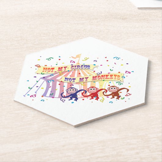 Nicht mein Zirkus... Untersetzer (angewinkelt)