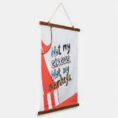 Nicht mein Zirkus Wandteppich Mit Holzrahmen (Gewinkelt)