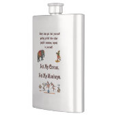 Nicht meine Affen, nicht mein Zirkus Flachmann (Links)