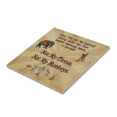 Nicht meine Affen, nicht mein Zirkus Fliese (Seite)