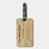 Nicht meine Affen, nicht mein Zirkus Gepäckanhänger (Rückseite vertikal)