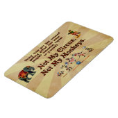 Nicht meine Affen, nicht mein Zirkus Magnet (Linke Seite)