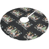 Nicht meine erste Nussknacker-Zuckerpflaume-Feench Polyester Weihnachtsbaumdecke (Schrägansicht)