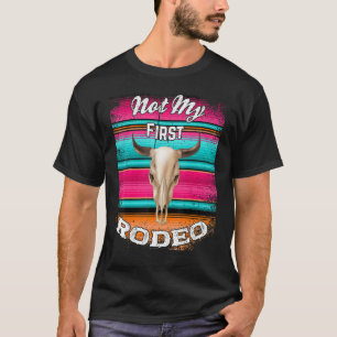 Nicht meine erste Rodeo Serape Kuh Steer Boho Rust T-Shirt